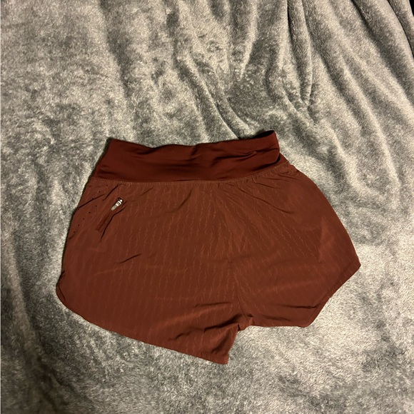 terracotta/brown/orange nike women’s running shorts size small - Picture 3 of 3